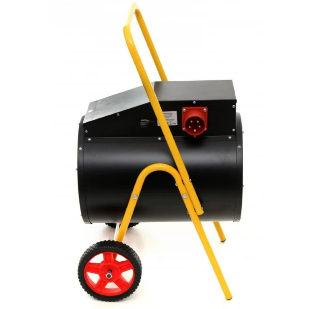 Теплова електрична гармата Kraft Dele 15 кВт, площа обігріву 250 кв.м., підлоговий, чорний (KD11726)