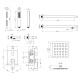 Душевая система Kroner KRP Edelstahl Kubus - SCH082 CV029972