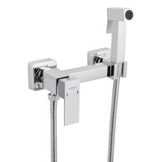 Набор для гигиенического душа со смесителем Kroner KRP Edelstahl Kubus - CHR052 (CV031896)