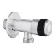 Кран приборный Kroner KRP Edelstahl Klassisch - ESG100 1/2"х1/2" НН (CV022973)