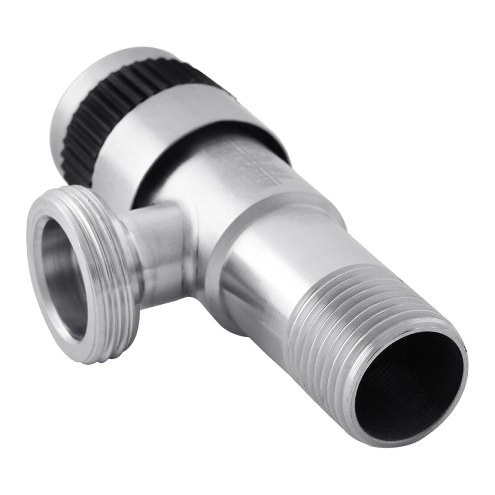 Кран приборный Kroner KRP Edelstahl Klassisch - ESG102 1/2"х3/4" НН (CV022975)