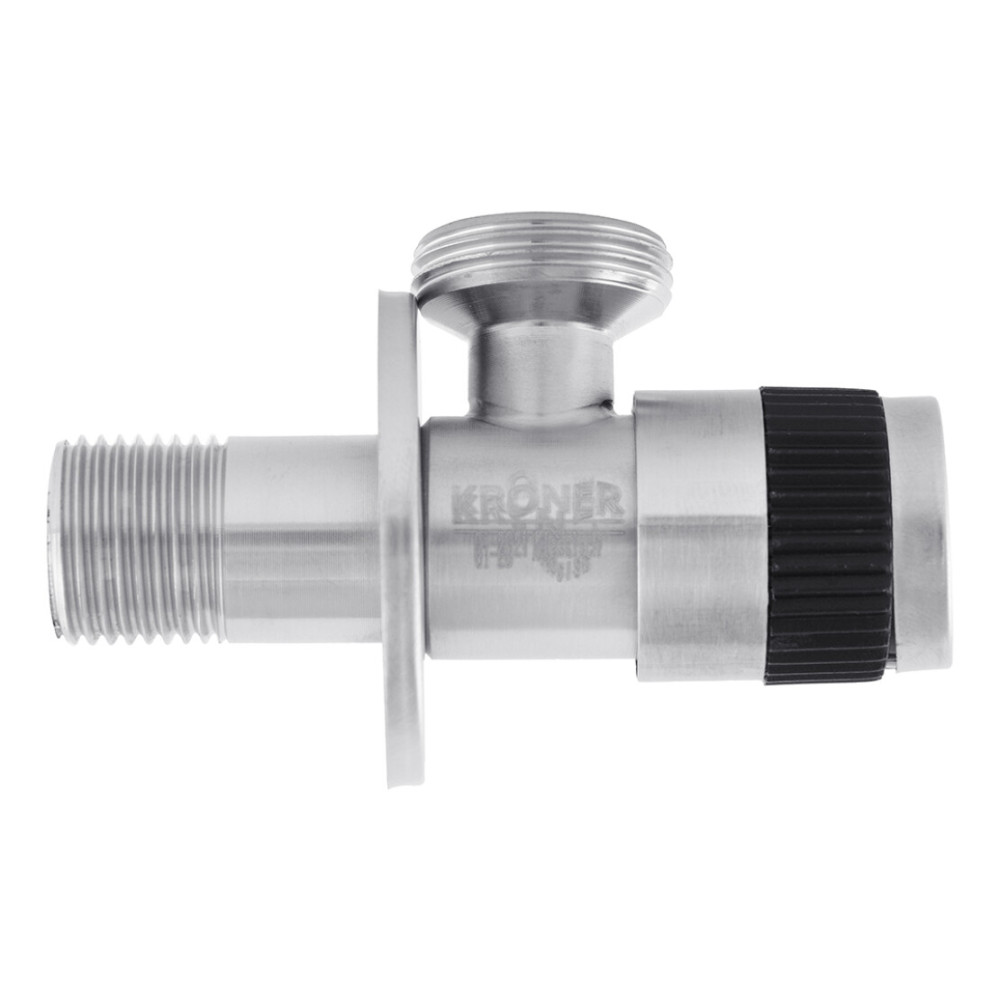 Кран приборный Kroner KRP Edelstahl Klassisch - ESG102 1/2"х3/4" НН (CV022975)