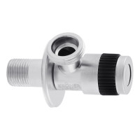 Кран приборный Kroner KRP Edelstahl Klassisch - ESG102 1/2"х3/4" НН (CV022975)