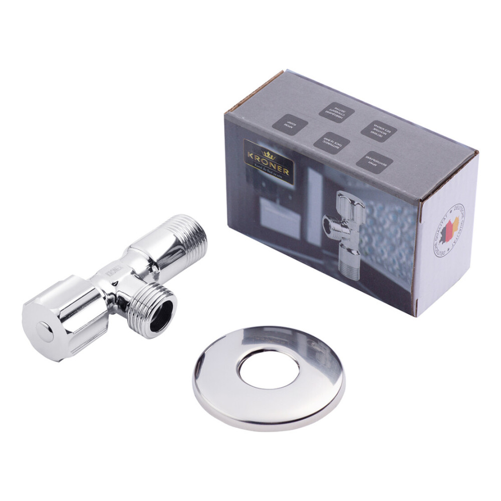 Кран приборный Kroner KRP Eckventil C401 1/2"х1/2" НН (CV027383)