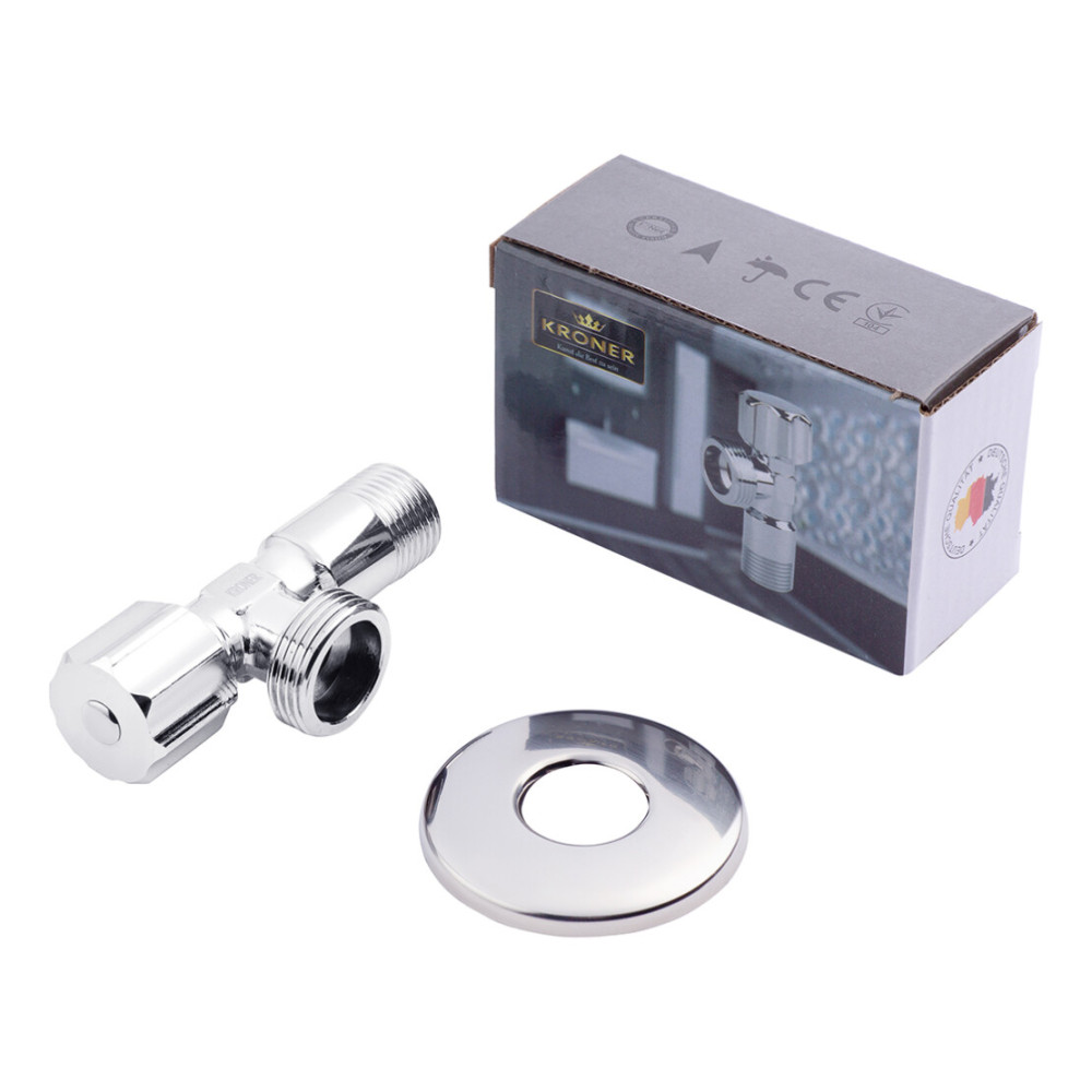 Кран приборный Kroner KRP Eckventil C402 1/2"х3/4" НН (CV027384)