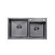 Кухонная мойка Kroner KRP Schwarze - 7843ZHM PVD (3,0/1,0 мм) CV022797