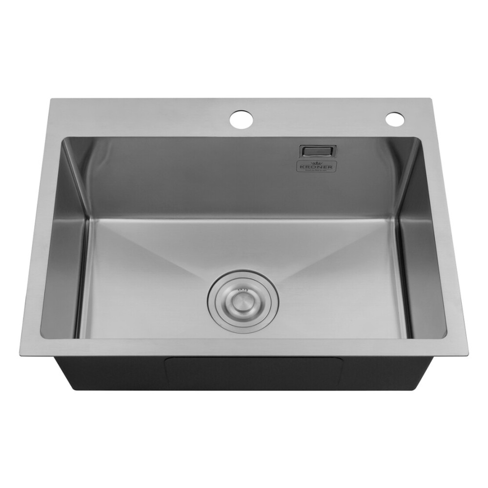 Кухонна мийка Kroner KRP Gebürstet - 5843HM (3,0/1,0 мм) CV022801