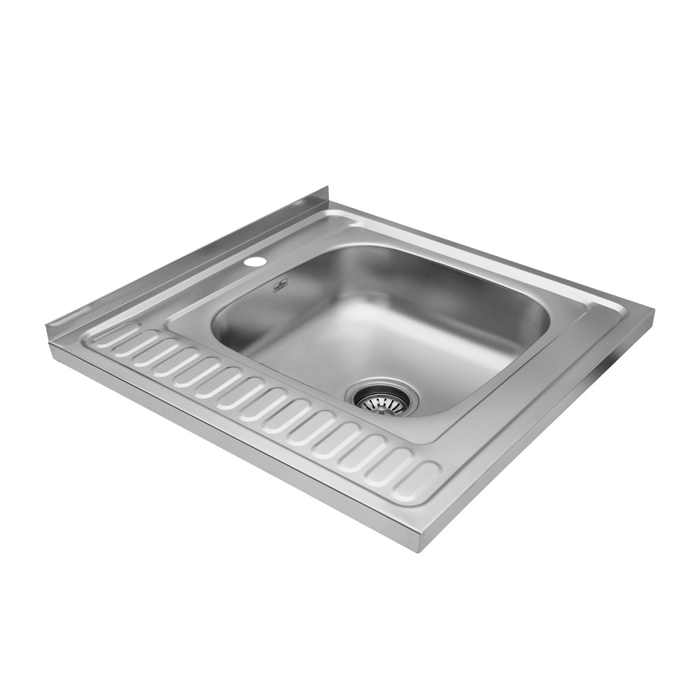 Кухонна мийка Kroner KRP Satin - 6060R (0,6 мм) CV022824