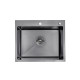 Кухонна мийка Kroner KRP Schwarze - 6050HM PVD (3,0/1,0 мм) CV025260