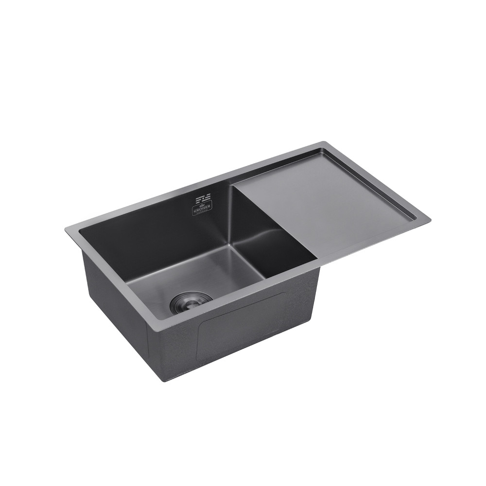 Кухонна мийка Kroner KRP Schwarze - 7844HM PVD (3,0/1,0 мм) CV025277