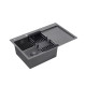 Кухонна мийка Kroner KRP Schwarze - 7849LHM PVD (3,0/1,0 мм) CV025278
