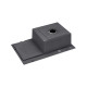 Кухонна мийка Kroner KRP Schwarze - 7849RHM PVD (3,0/1,0 мм) CV025279