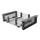 Кухонна мийка Kroner KRP Schwarze - 7849RHM PVD (3,0/1,0 мм) CV025279