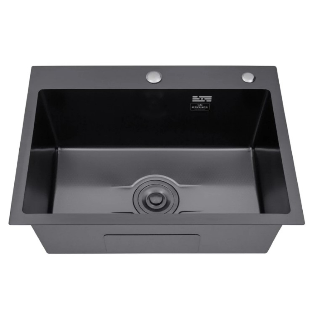 Кухонна мийка Kroner KRP Derby - 5843HM PVD (2,5/0,5 мм) (CV027241)