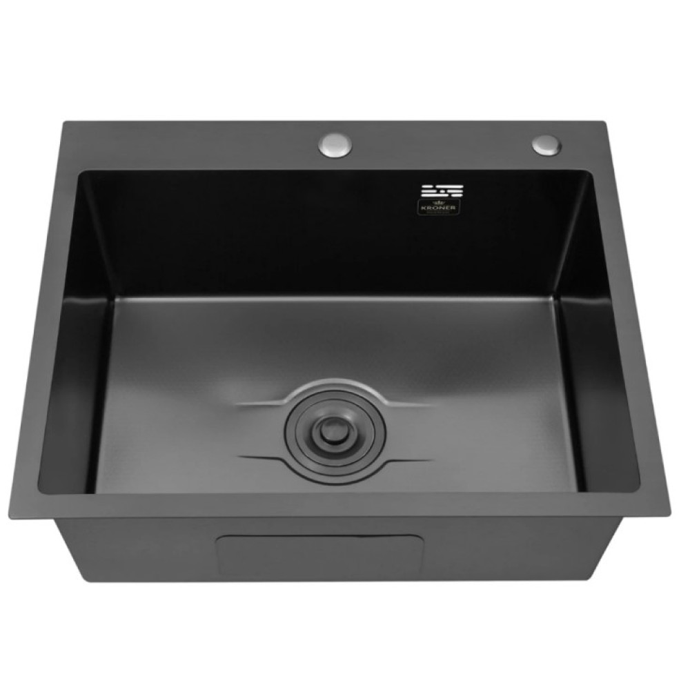 Кухонная мойка Kroner KRP Derby - 6050HM PVD (2,5/0,5 мм) (CV027242)