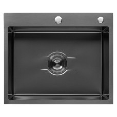 Кухонная мойка Kroner KRP Derby - 6050HM PVD (2,5/0,5 мм) (CV027242)