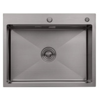 Кухонна мийка Kroner KRP Schwarze - 6350HM PVD (3.0/1.0 мм) (CV031453)