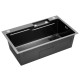 Кухонна мийка Kroner KRP Schwarze - SET7546HM PVD (3.0/0.7 мм) (CV032277)