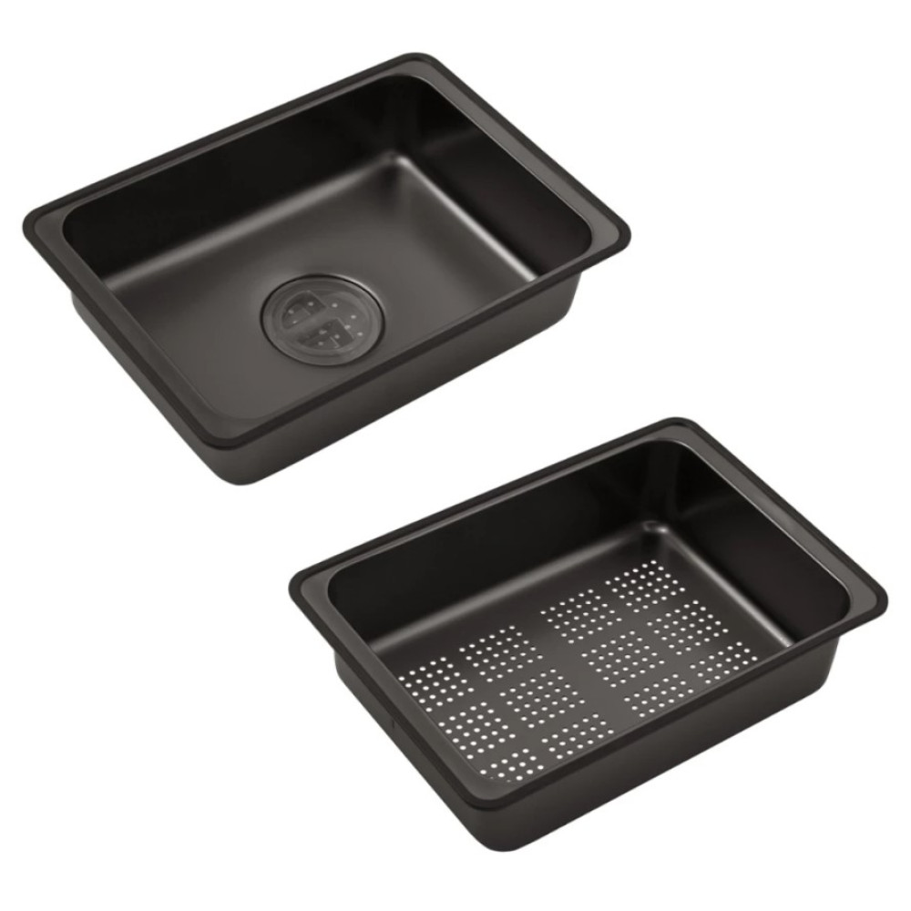 Кухонная мойка Kroner KRP Schwarze - SET7546ARTHM PVD (3.0/0.8 мм) (CV033375)