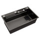 Кухонна мийка Kroner KRP Schwarze - SET7545HM PVD (3.0/0.8 мм) (CV033382)