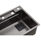 Кухонна мийка Kroner KRP Schwarze - SET7545HM PVD (3.0/0.8 мм) (CV033382)