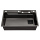 Кухонна мийка Kroner KRP Schwarze - SET7545HM PVD (3.0/0.8 мм) (CV033382)