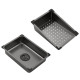 Кухонна мийка Kroner KRP KRP Schwarze - SET7545NB PVD (3.0/0.8 мм) (CV033805)