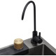 Кухонна мийка Kroner KRP KRP Schwarze - SET7545NB PVD (3.0/0.8 мм) (CV033805)