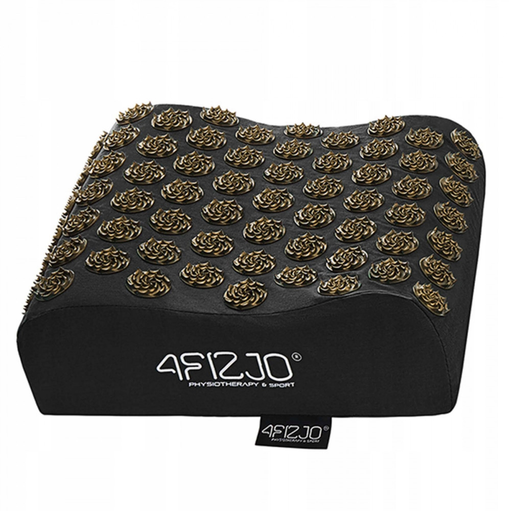 Подушка акупунктурна 4FIZJO Ergo Аплікатор Кузнєцова 4FJ0418 Black/Gold (P-5907739316905)