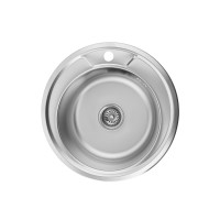 Кухонная мойка Kroner KRP Satin - 490 (0,6 мм) (CV022764)