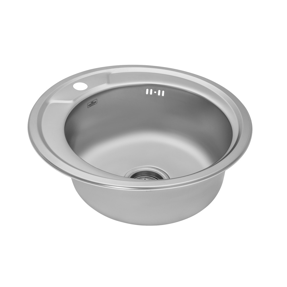 Кухонна мийка Kroner KRP Satin - 490 (0,8 мм) CV022766