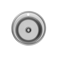 Кухонна мийка Kroner KRP Satin - 510 (0,8 мм) (CV022770)