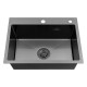 Кухонная мойка Kroner KRP Schwarze - 5843HM PVD (3,0/1,0 мм) CV022794