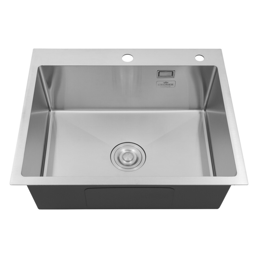 Кухонна мийка Kroner KRP Gebürstet - 6050HM (3,0/1,0 мм) CV022802