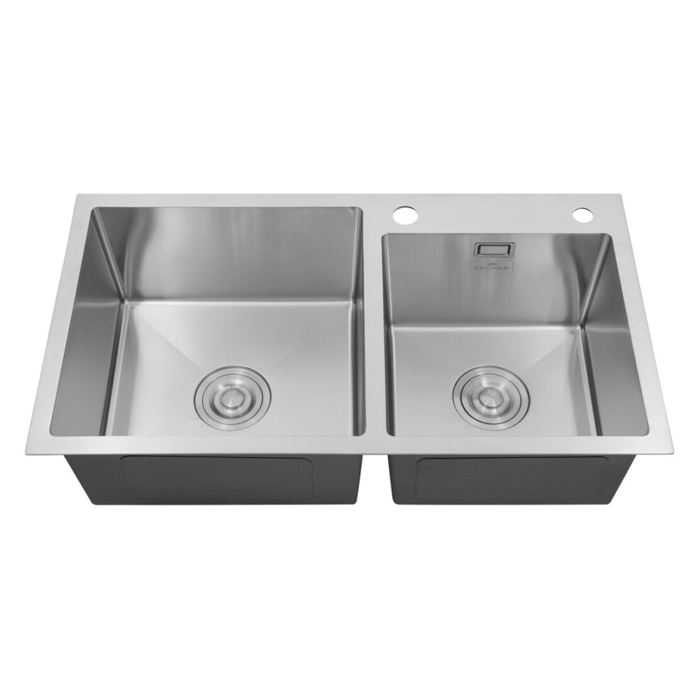 Кухонная мойка Kroner KRP Gebürstet - 7843ZHM (3,0/1,0 мм) CV022805