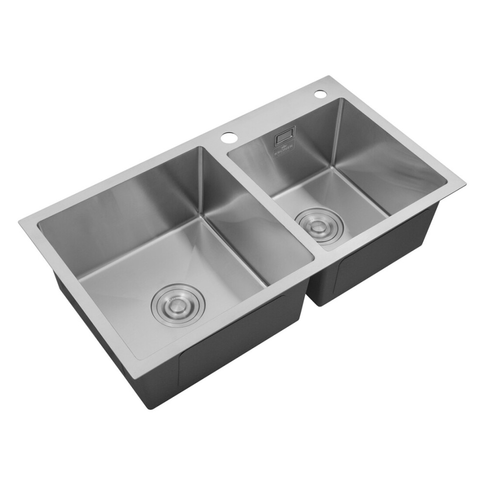 Кухонная мойка Kroner KRP Gebürstet - 7843ZHM (3,0/1,0 мм) CV022805
