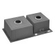Кухонная мойка Kroner KRP Gebürstet - 7843ZHM (3,0/1,0 мм) CV022805