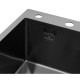 Кухонна мийка Kroner KRP Schwarze - 6350LHM PVD (3.0/1.0 мм) (CV031322)