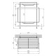 Полиця для ванної кімнати Kroner KRM Rizze - ACC330-2 CV022915