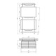 Полка для ванной комнаты Kroner KRM Rizze - ACC330-3 CV022916
