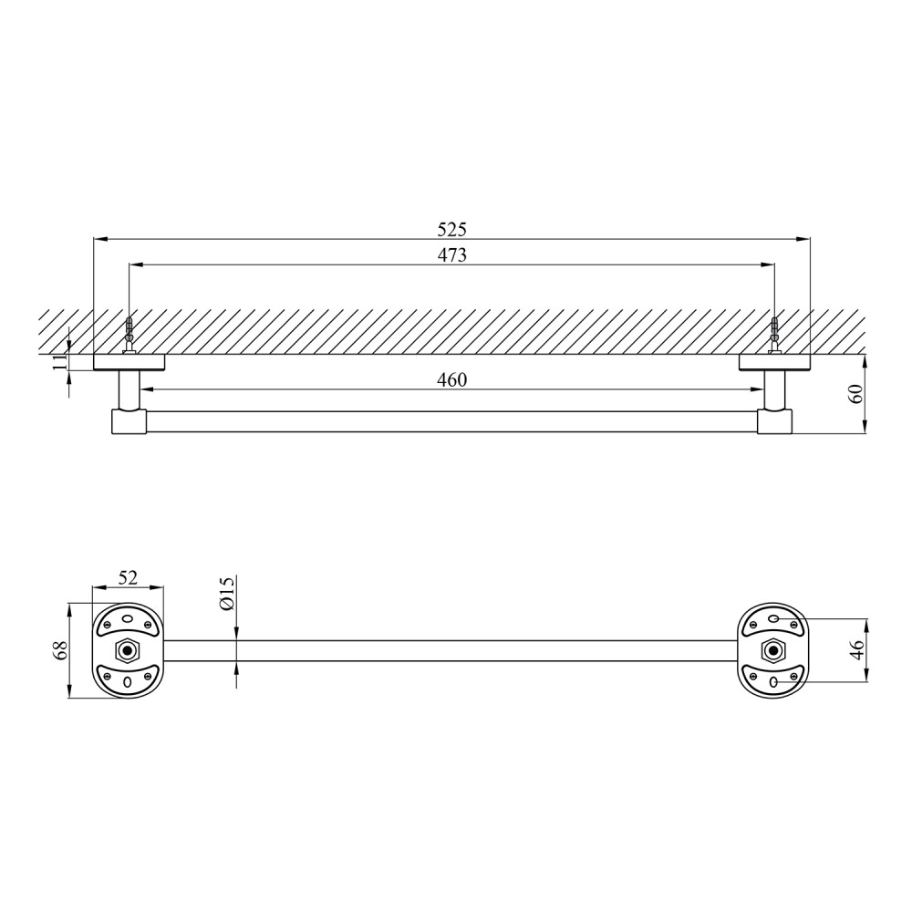 Тримач рушників Kroner KRM Elbe - ACC2901-1 CV022848