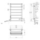 Полотенцесушитель электрический Kroner KRP Stern EL800x500-7 (CV036330)