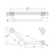 Поручень для ванной угловой Kroner KRM Rizze - ACC3517 CV022918
