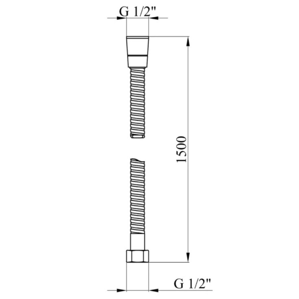 Шланг для душу Kroner KRM - C601 150 см (CV015459)