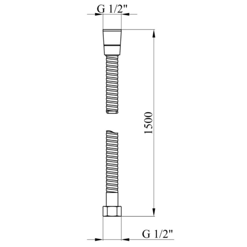 Шланг для душа Kroner KRM - C603 150 см (CV023620)