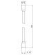 Шланг для душа Kroner KRM - C608 Anti-Twist 120 см (CV029961)