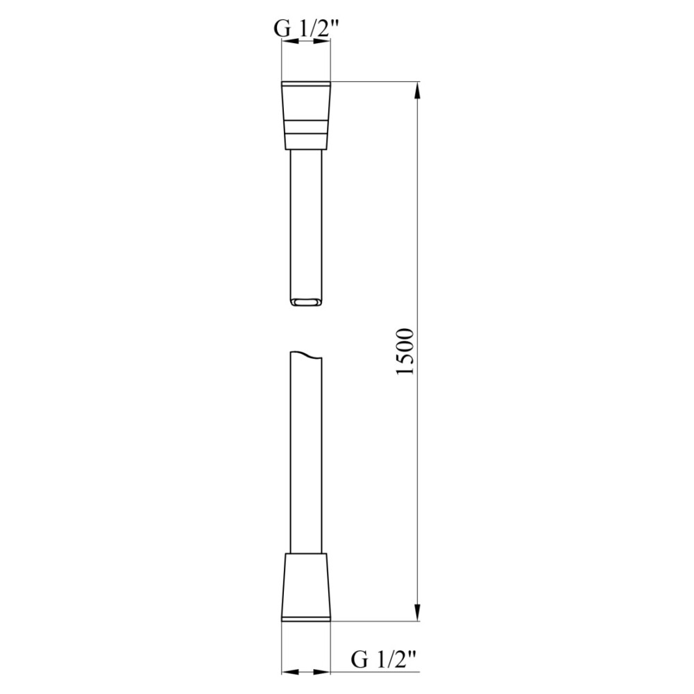 Шланг для душа Kroner Element 2860912900Z-0101 (CV036160)