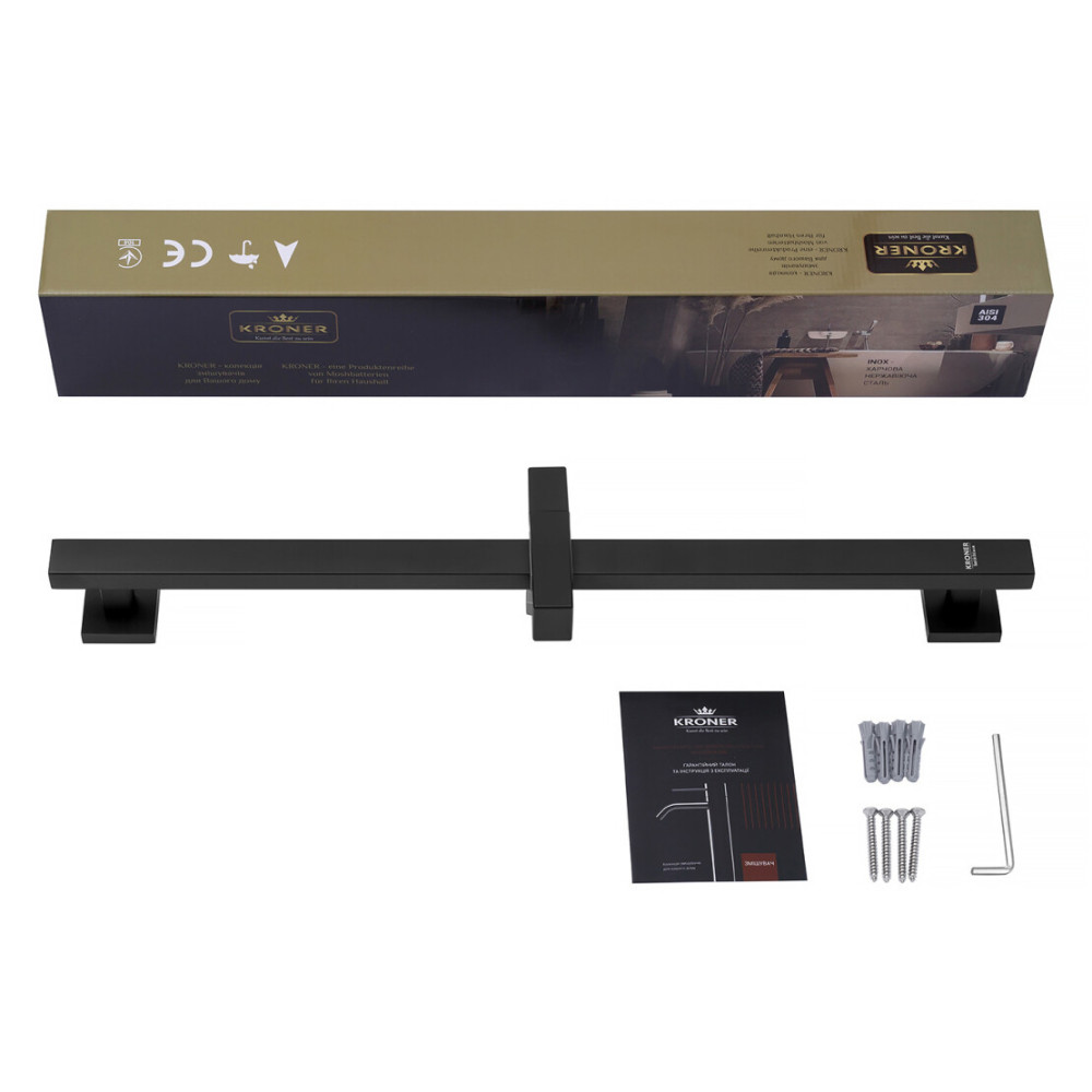 Штанга для душа Kroner KRP Edelstahl Kubus - SCH230 (CV034876)