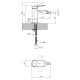 Смеситель для биде Kroner Element 211210-3801 (CV035998)