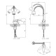 Смеситель для кухни Kroner KRM Odra - C038-1 CV021194